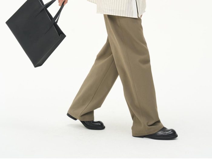 Men's Easy-Care Straight Leg Trousers - Lightweight & Wrinkle-Resistant - Image 3