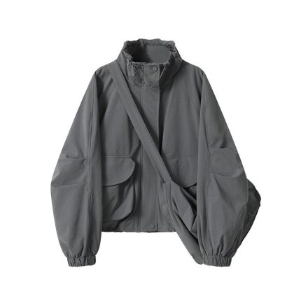 Women's Oversized Utility Jacket - Retro Boyish Fit