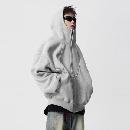 Unisex Deconstructed Hoodie - Heavyweight Patchwork Streetwear