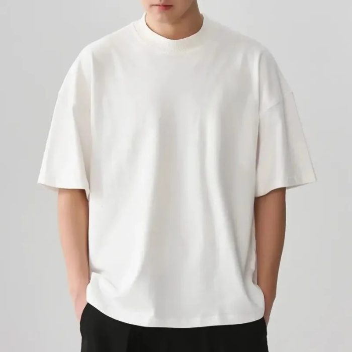 320gsm Heavyweight Tee - Classic American Fit Crewneck T-Shirt - Image 1