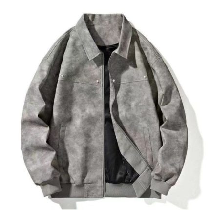 Vintage Baseball Leather Jacket - Retro Unisex Bomber Style