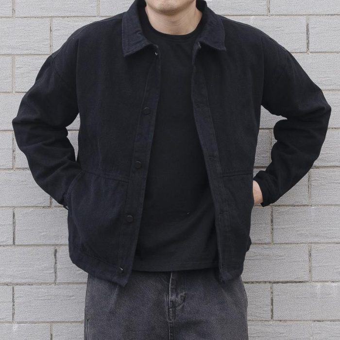 Men's Oversized Denim Jacket - Korean Streetwear Style - Image 2
