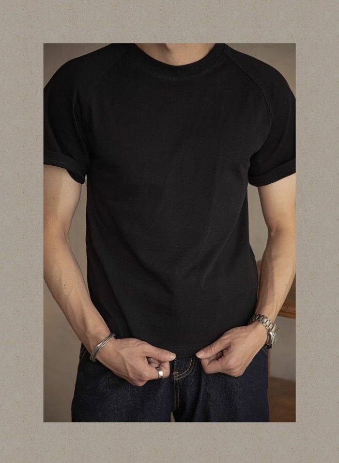 Men's Heavyweight 300gsm T-Shirt - Vintage Americana Style - Image 4