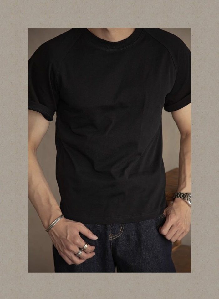 Men's Heavyweight 300gsm T-Shirt - Vintage Americana Style - Image 2