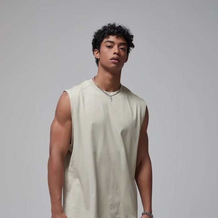 Vintage Athletic Tank Top - Basketball Sleeveless Shirt with Cooling Tech - Image 2