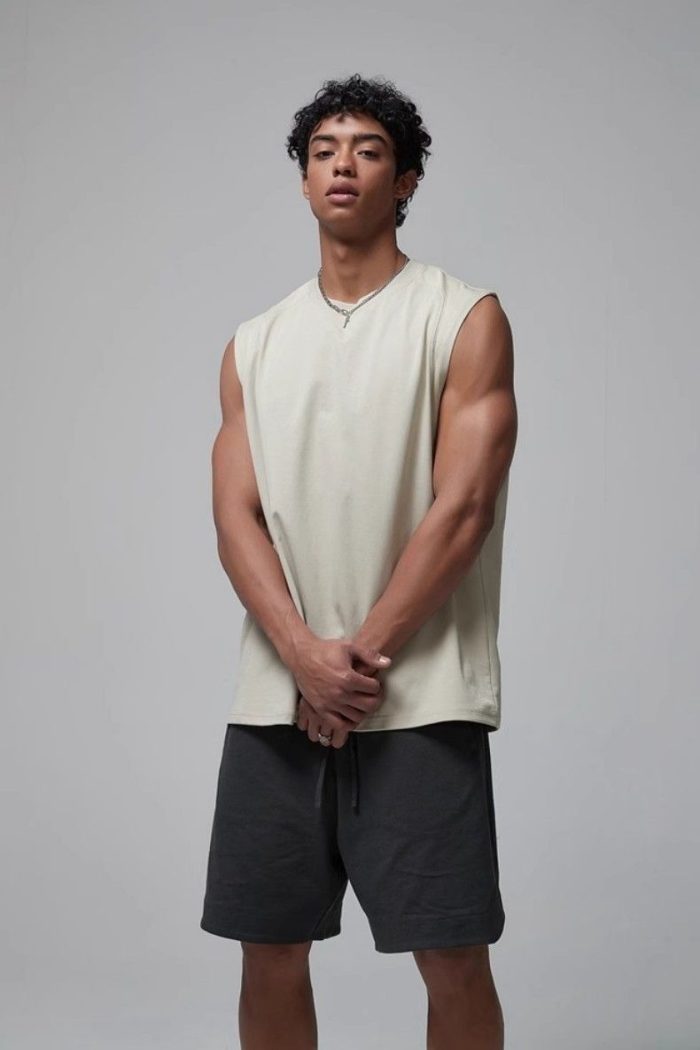 Vintage Athletic Tank Top - Basketball Sleeveless Shirt with Cooling Tech - Image 6