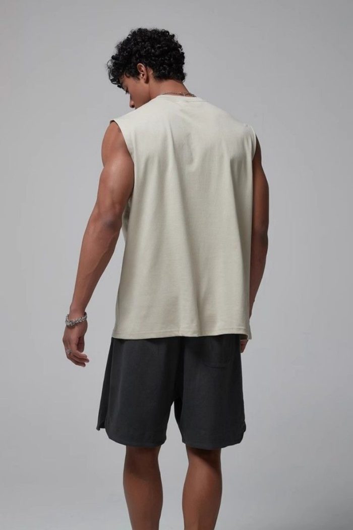 Vintage Athletic Tank Top - Basketball Sleeveless Shirt with Cooling Tech - Image 5